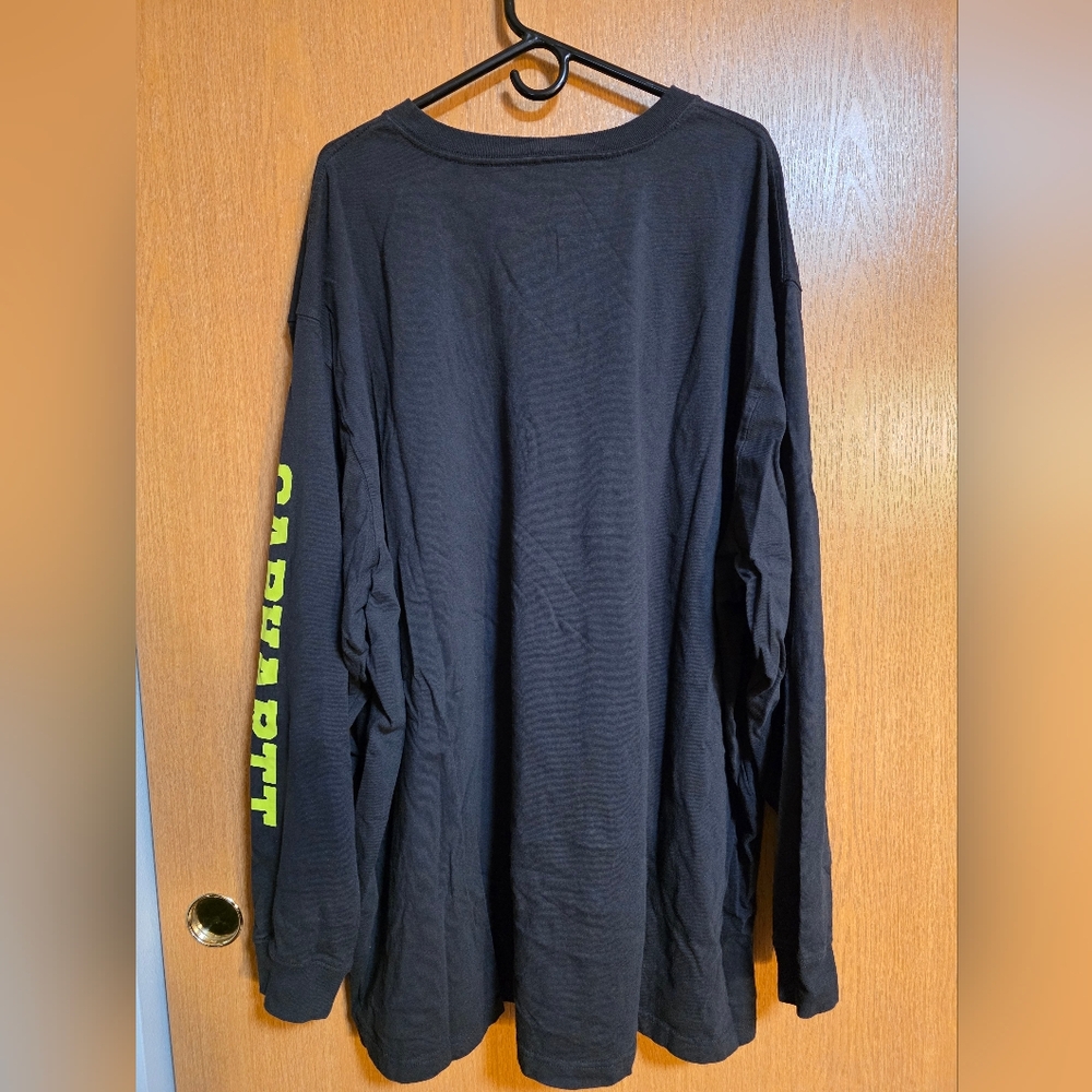 Carhartt Mens Black Loose Fit Long Sleeve Shirt 4XL - Picture 2 of 4